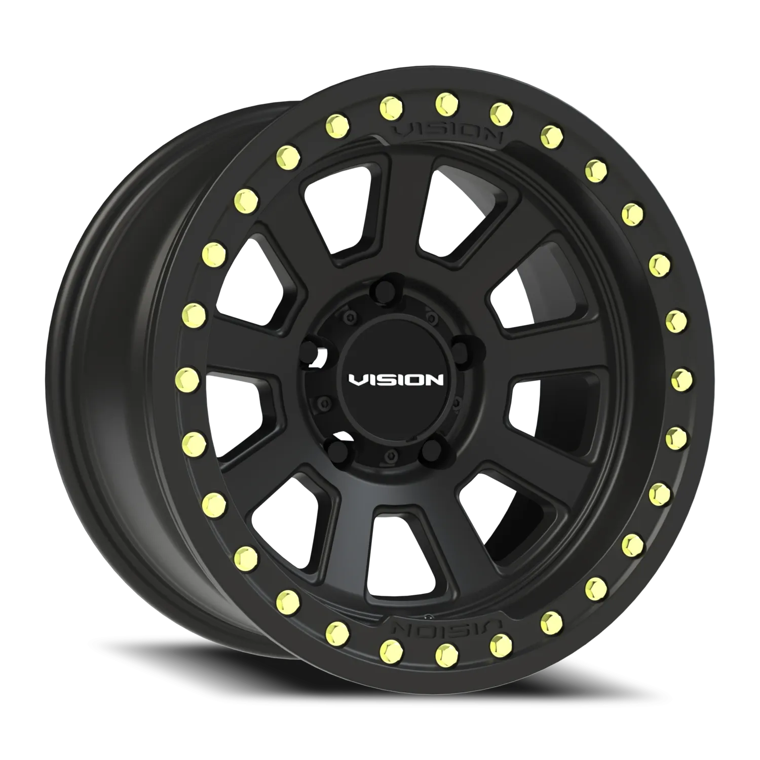 VISION 350 17X9 SATIN BLACK